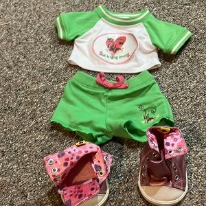 Used - Build A Bear Hanging Around Outfit and Sneakers